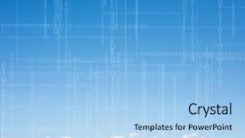  Presentation with binary - Cool new theme with white binary code against mountain backdrop and a  colored foreground