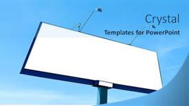  Presentation with panoramic - Audience pleasing PPT layouts consisting of white-blank-billboard-panoramic-view backdrop and a light blue colored foreground