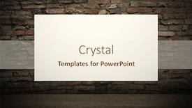  Presentation with nobody - PPT theme with white blank board on wall with nobody background and a cream colored foreground