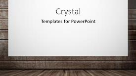  Presentation with nobody - Slide deck featuring white blank board on wall with nobody background and a white colored foreground