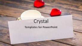  Presentation with elegant green white romantic - PPT theme consisting of white blank card against elegant background and a  colored foreground