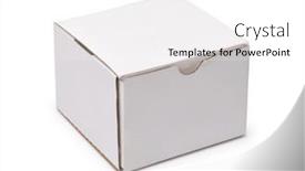  Presentation with packaging - PPT theme having white-blank-paper-packaging-box background and a white colored foreground