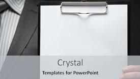  Presentation with white sheet - Slide set featuring white-blank-paper-sheet-closeup background and a light gray colored foreground