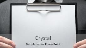  Presentation with white sheet - PPT theme enhanced with white-blank-paper-sheet-closeup background and a light gray colored foreground