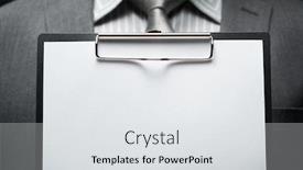  Presentation with white sheet - Presentation design featuring white-blank-paper-sheet-closeup background and a light gray colored foreground