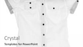  Presentation with white - Slide deck featuring white-blouse-isolated-on-white background and a white colored foreground