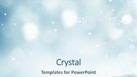  Presentation with blurred bokeh - PPT theme enhanced with white blue - winter background with snow background and a sky blue colored foreground