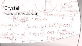  Presentation with whiteboard - Audience pleasing slide set consisting of white board - formulas on a whiteboard backdrop and a pink colored foreground