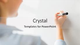  Presentation with education - Beautiful presentation theme featuring drawing something on white board backdrop and a light gray colored foreground