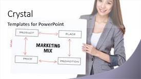  Presentation with marketing - Presentation design having white board with marketing background and a white colored foreground