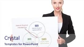  Presentation with search engine - Presentation featuring white board with search engine background and a sky blue colored foreground