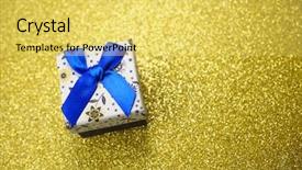  Presentation with five sided blue to white - PPT theme enhanced with white box with a blue background and a yellow colored foreground