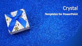  Presentation with box - Presentation design enhanced with white box with a blue background and a cobalt blue colored foreground