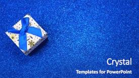  Presentation with box - Presentation theme featuring white box with a blue background and a cobalt blue colored foreground