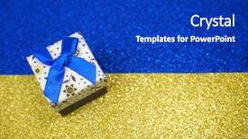  Presentation with red blue yellow - Slide set enhanced with white box with a red background and a royal blue colored foreground