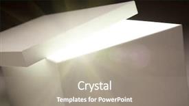  Presentation with lid - Cool new presentation theme with white box with lid revealing backdrop and a  colored foreground