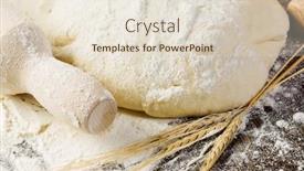  Presentation with drought - Cool new PPT theme with white-bread-drought-and-flour backdrop and a lemonade colored foreground