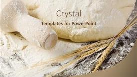  Presentation with drought - Cool new slides with white-bread-drought-and-flour backdrop and a lemonade colored foreground