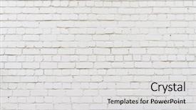  Presentation with crack - Colorful PPT layouts enhanced with white brick wall background texture backdrop and a light gray colored foreground