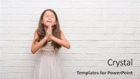  Presentation with white brick - Audience pleasing slides consisting of white brick wall begging backdrop and a light gray colored foreground