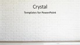  Presentation with paint white brick wall - Cool new slides with white brick wall free space backdrop and a  colored foreground