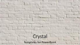  Presentation with white brick - Presentation theme having white brick wall texture see background and a light gray colored foreground
