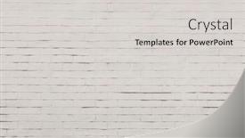 Presentation with white brick wall - PPT theme featuring white-brick-wall-used background and a light gray colored foreground