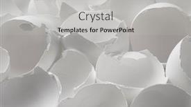  Presentation with broken egg - Colorful presentation enhanced with white-broken-egg-shells-close backdrop and a light gray colored foreground