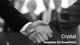  Presentation with making a difference - PPT layouts consisting of white business - handshake for making a successful background and a dark gray colored foreground