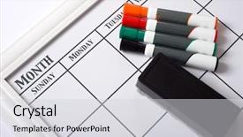  Presentation with dry erase board - Amazing theme having white calendar with dry erase backdrop and a light gray colored foreground