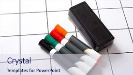  Presentation with dry erase board - Presentation enhanced with white calendar with dry erase background and a sky blue colored foreground