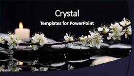  Presentation with candle - Audience pleasing presentation consisting of white candle on black backdrop and a black colored foreground