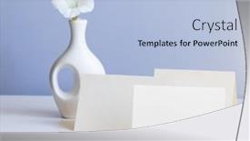  Presentation with spa white orchids black - Presentation featuring white-cards-mock-up background and a light blue colored foreground