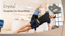  Presentation with student health - Slides featuring white-caucasian-man-learning-yoga background and a lemonade colored foreground