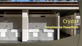  Presentation with ceramic - Slides consisting of white-ceramic-sink-for-washing background and a tawny brown colored foreground