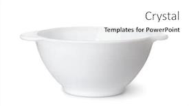  Presentation with ceramic - Colorful slide deck enhanced with white-ceramic-soup-bowl backdrop and a white colored foreground