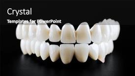 Presentation with black ceramic - Amazing slides having white-ceramic-teeth-isolated backdrop and a black colored foreground