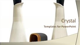  Presentation with vessels - Audience pleasing presentation consisting of white ceramic vessels and a cup on a white background backdrop and a cream colored foreground