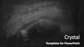  Presentation with chalk - PPT theme consisting of white chalk marks on blackboard background and a black colored foreground