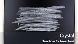  Presentation with chalk board - Presentation theme with white chalk marks on board background and a dark gray colored foreground