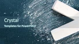  Presentation with school community relations - Slide deck with white chalks on school desk background and a  colored foreground