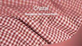  Presentation with picnic - Slides featuring red and white checkered picnic blanket detail background and a coral colored foreground