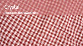  Presentation with red and white industry - Cool new presentation theme with red and white checkered picnic backdrop and a coral colored foreground
