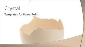  Presentation with egg - PPT theme having white-chicken-egg-isolated background and a white colored foreground