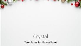  Presentation with fir tree - Audience pleasing PPT layouts consisting of white-christmas-tree-background backdrop and a white colored foreground