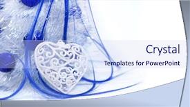  Presentation with white christmas - Presentation having white christmas tree with blue background and a sky blue colored foreground