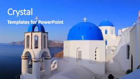  Presentation with church bells - Audience pleasing slides consisting of white church arch with cross backdrop and a  colored foreground