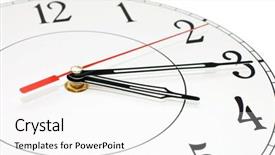  Presentation with clock - Slide deck consisting of white clock showing time background and a  colored foreground