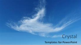  Presentation with abstract blue white - Amazing presentation theme having white-cloud-with-blue-sky backdrop and a light blue colored foreground