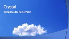  Presentation with blue sky - Colorful PPT layouts enhanced with white clouds in a blue backdrop and a cobalt blue colored foreground